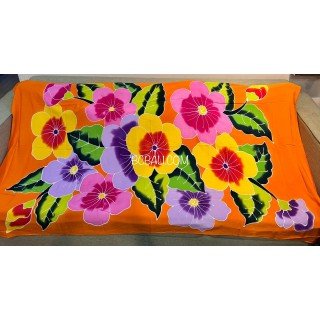 Hot Sale Rayon Sarong Hand Painted Balinese Artisans